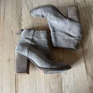 Rag &‎ Bone Ashby suede leather ankle bootie size 38.5 tan beige italian casual